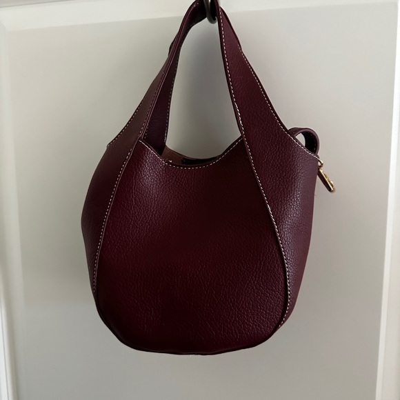 Anthropologie Handbags - Anthropologie Sonia MiniWomen's Burgundy Hobo Shoulder Bag - Sleek Everyday Tote